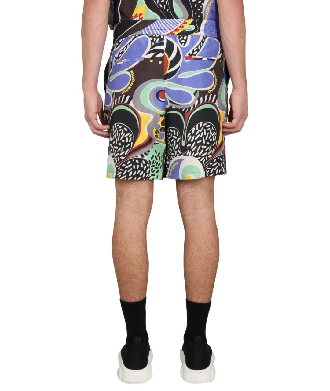 MOSCHINO Мульти шелковые шорты, фото 5