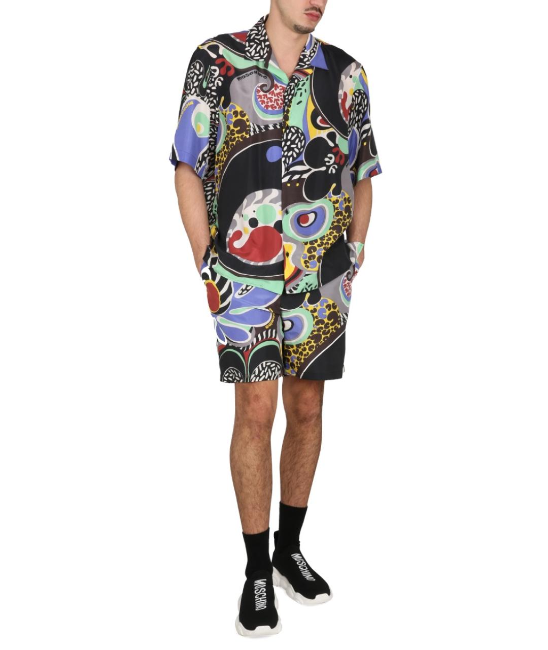 MOSCHINO Мульти шелковые шорты, фото 3