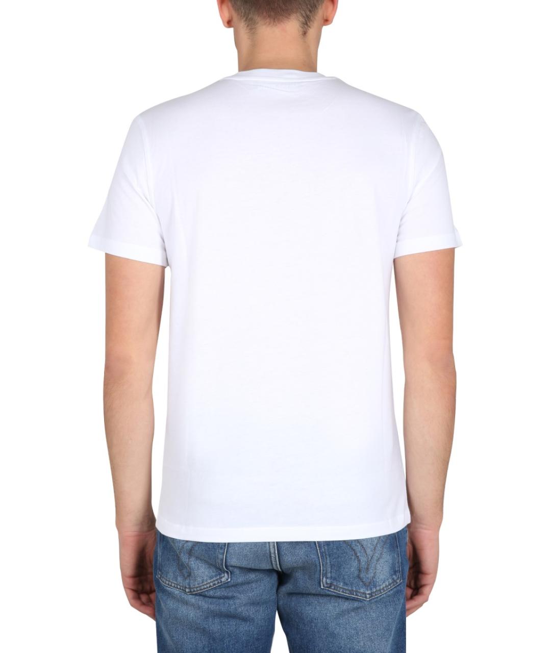 MOSCHINO Белая хлопковая футболка, фото 3