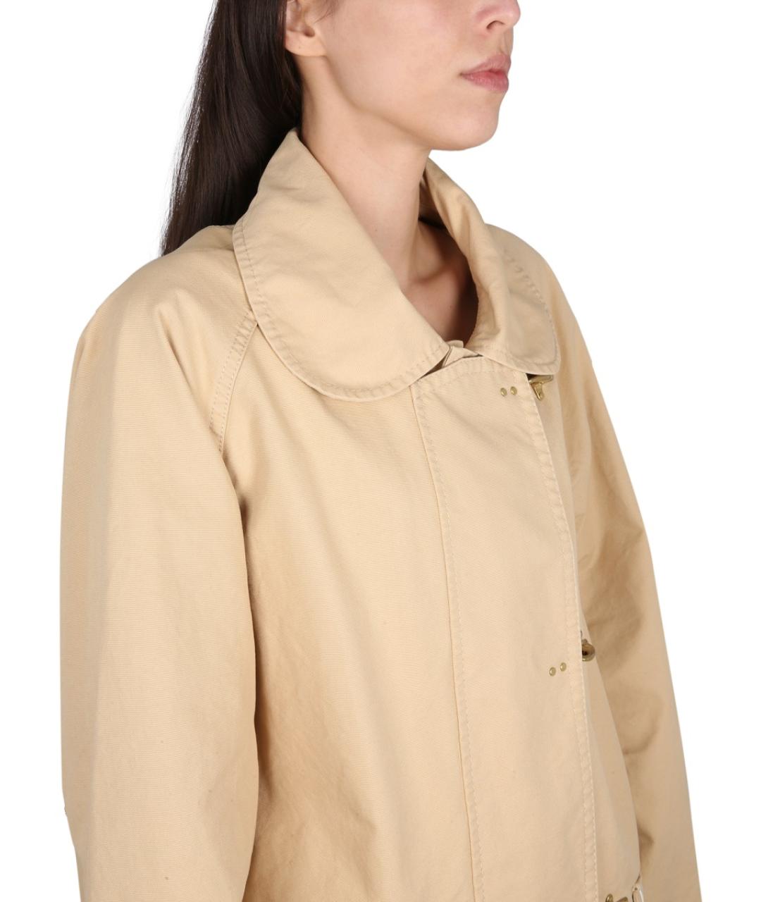 FAY Бежевый хлопковый тренч/плащ, фото 4