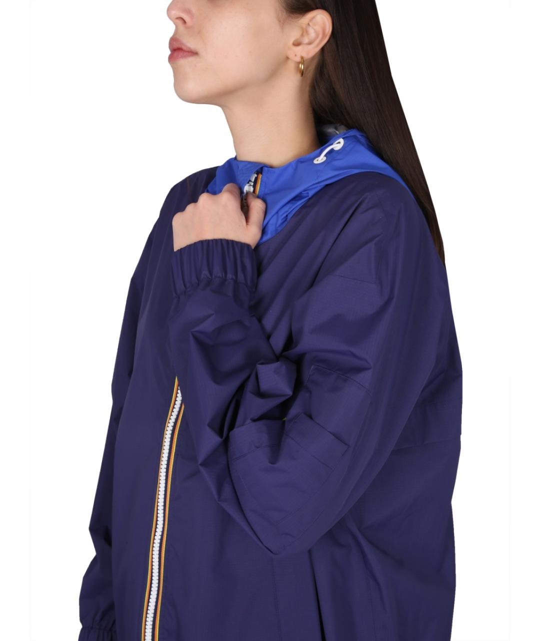 K-WAY Синяя полиамидовая куртка, фото 5