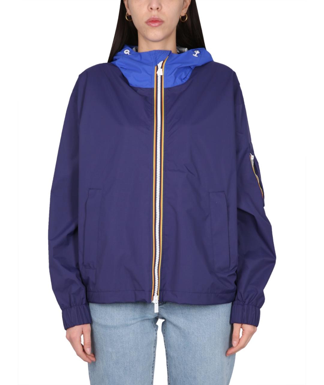 K-WAY Синяя полиамидовая куртка, фото 2