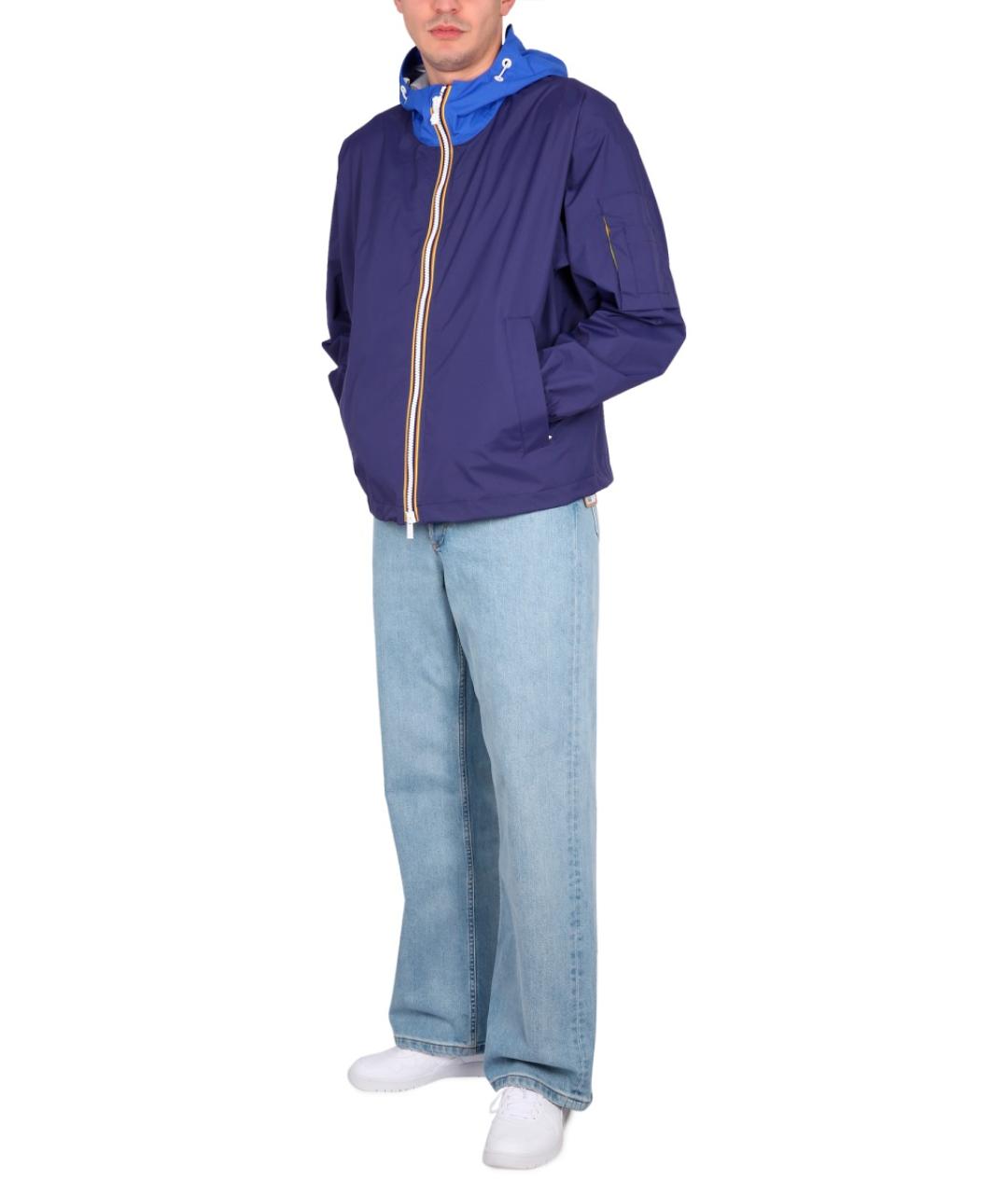 K-WAY Синяя полиамидовая куртка, фото 6