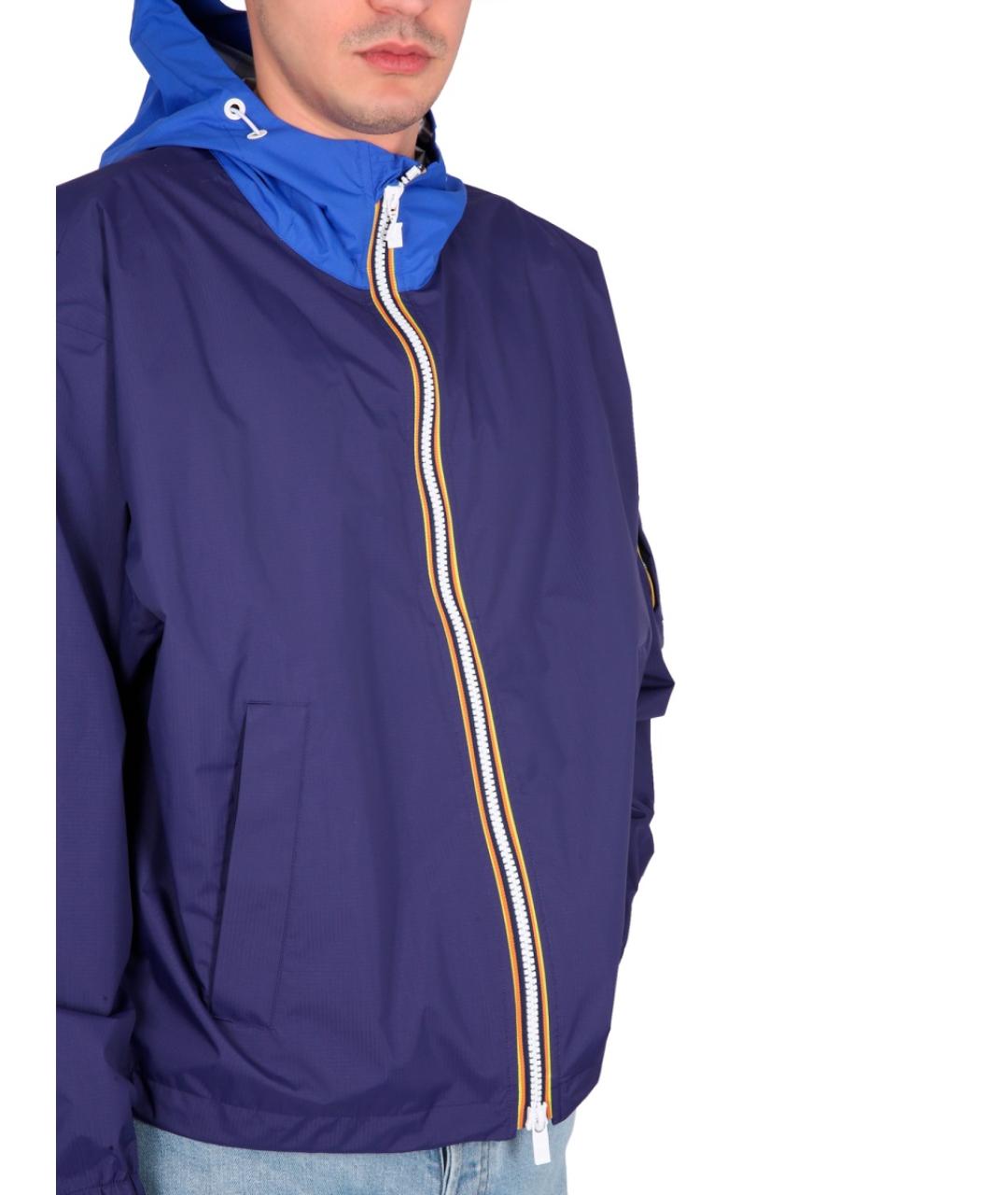 K-WAY Синяя полиамидовая куртка, фото 9