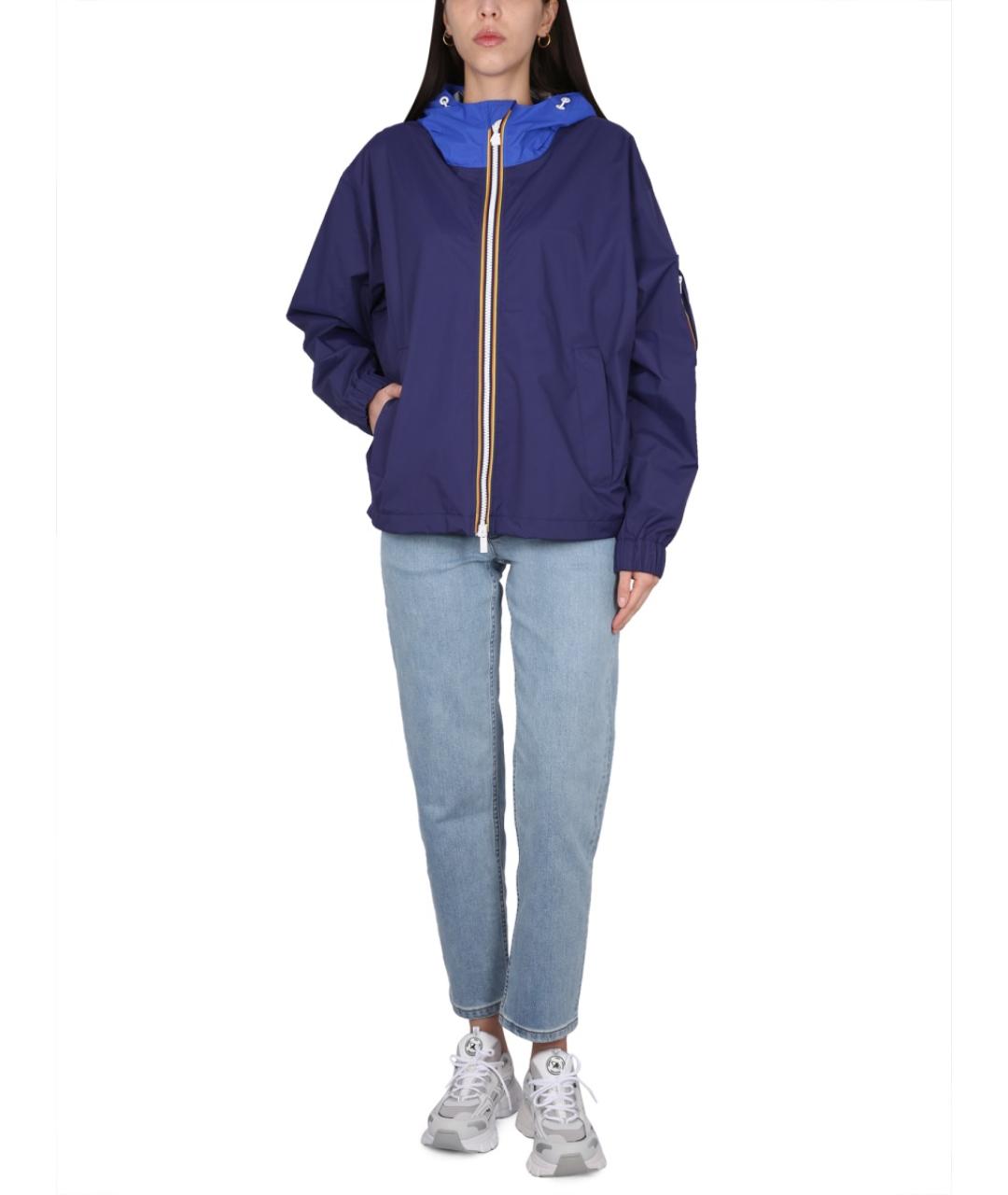 K-WAY Синяя полиамидовая куртка, фото 3