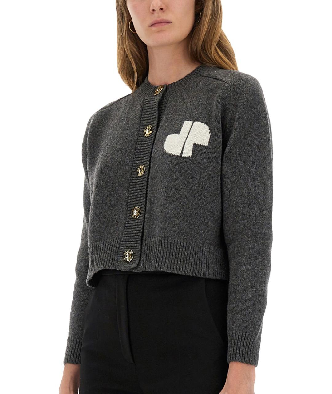 PATOU Серый шерстяной кардиган, фото 4