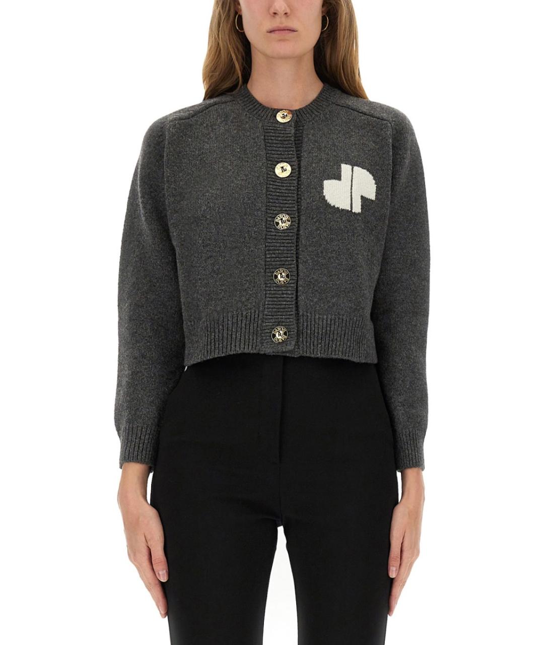 PATOU Серый шерстяной кардиган, фото 5