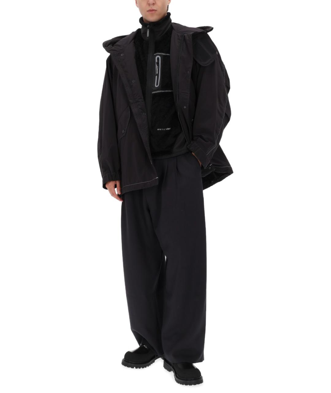 AND WANDER Черная полиэстеровая куртка, фото 3