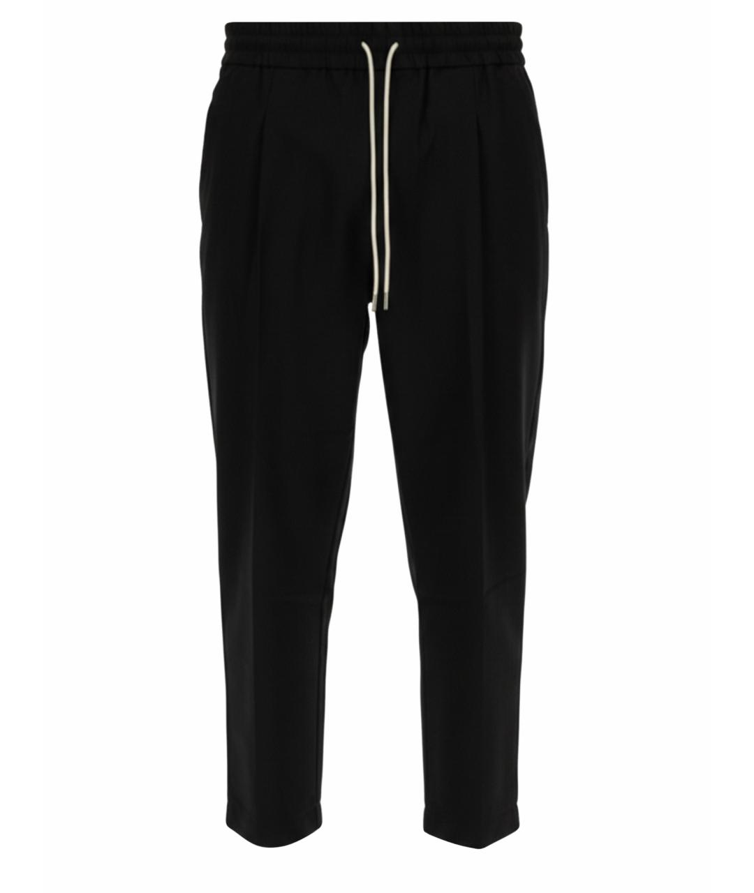 Drole de Monsieur Черные полиэстеровые повседневные брюки, фото 1