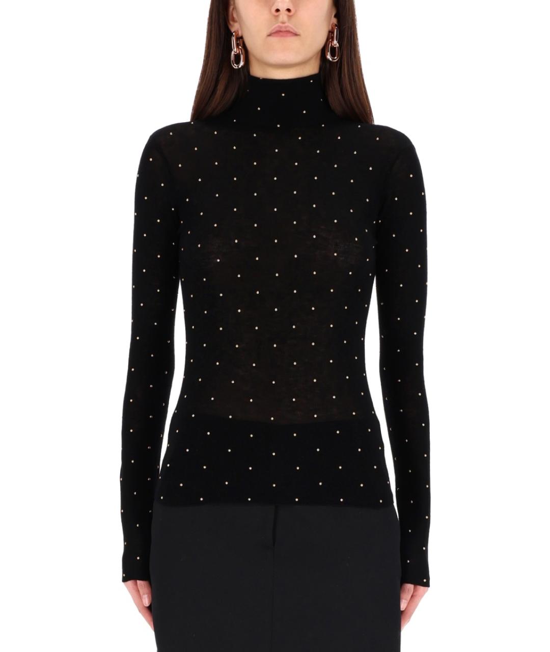 PACO RABANNE Черная шерстяная водолазка, фото 5