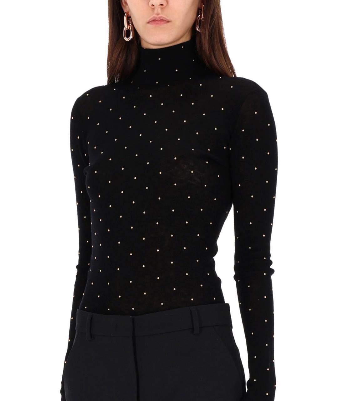 PACO RABANNE Черная шерстяная водолазка, фото 4