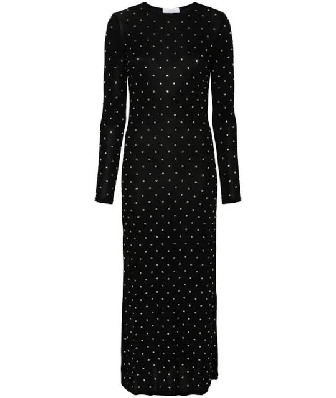 PACO RABANNE Черное шерстяное повседневное платье, фото 1