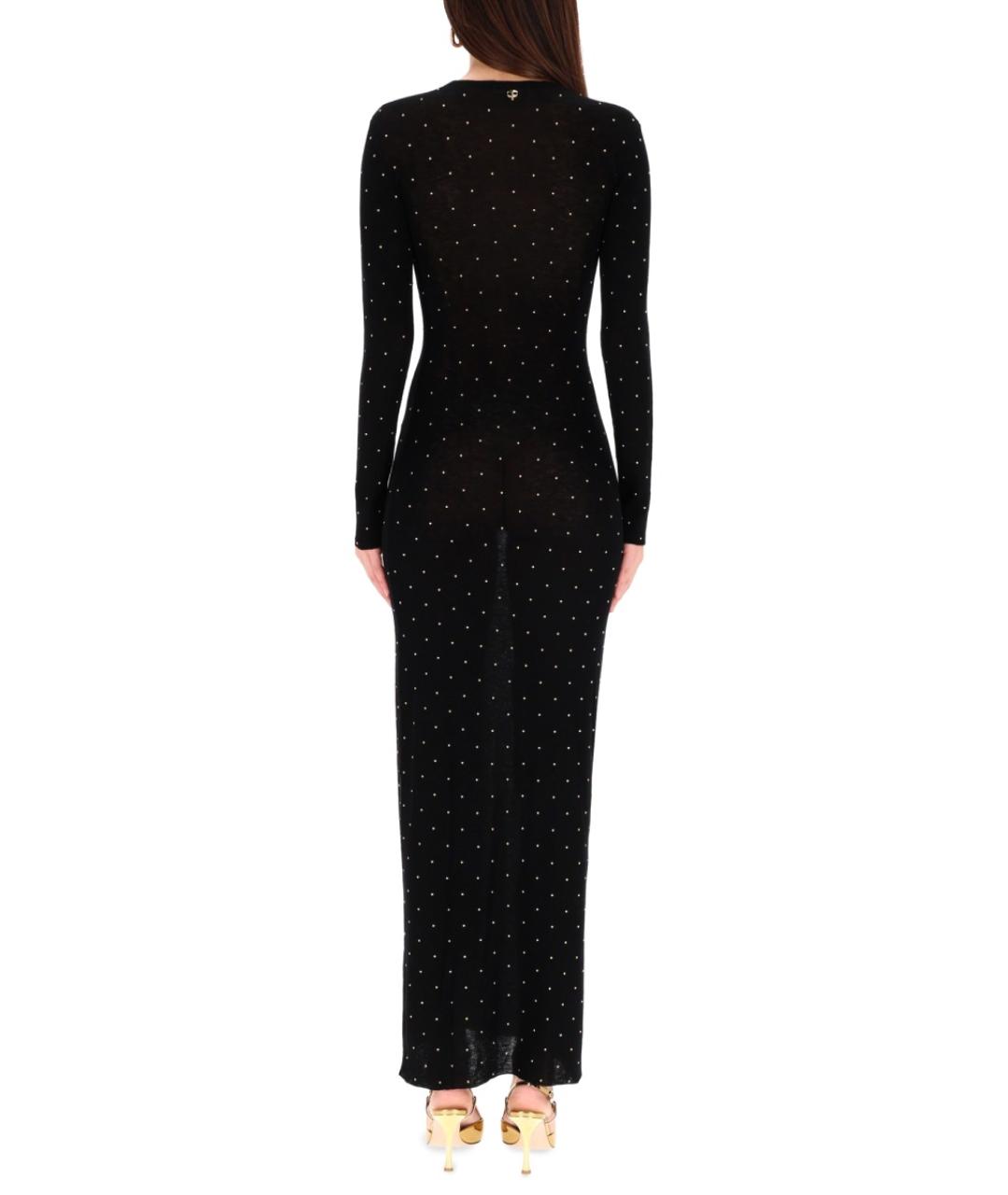 PACO RABANNE Черное шерстяное повседневное платье, фото 3