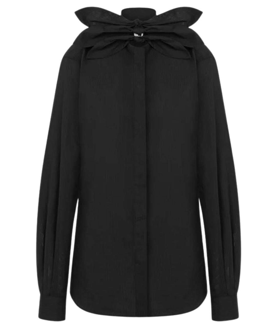 MOSCHINO Черная хлопковая рубашка, фото 1