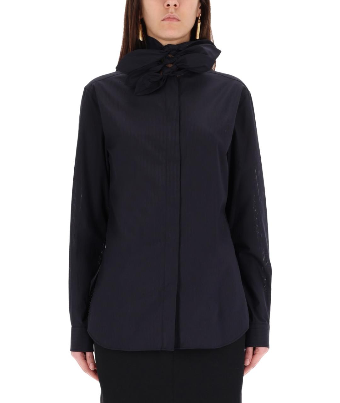 MOSCHINO Черная хлопковая рубашка, фото 2