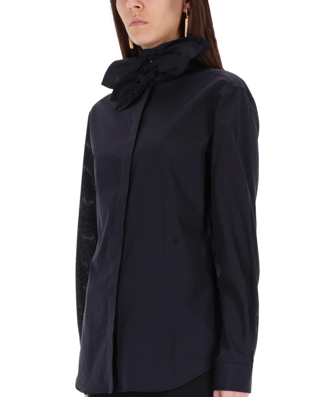 MOSCHINO Черная хлопковая рубашка, фото 4