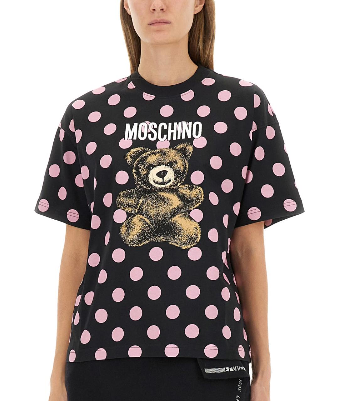 MOSCHINO Мульти хлопковая футболка, фото 5