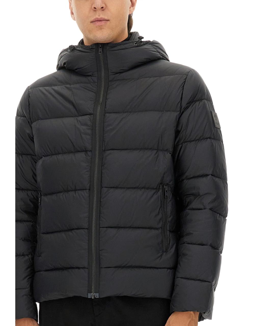 FAY Черный полиамидовый пуховик, фото 5