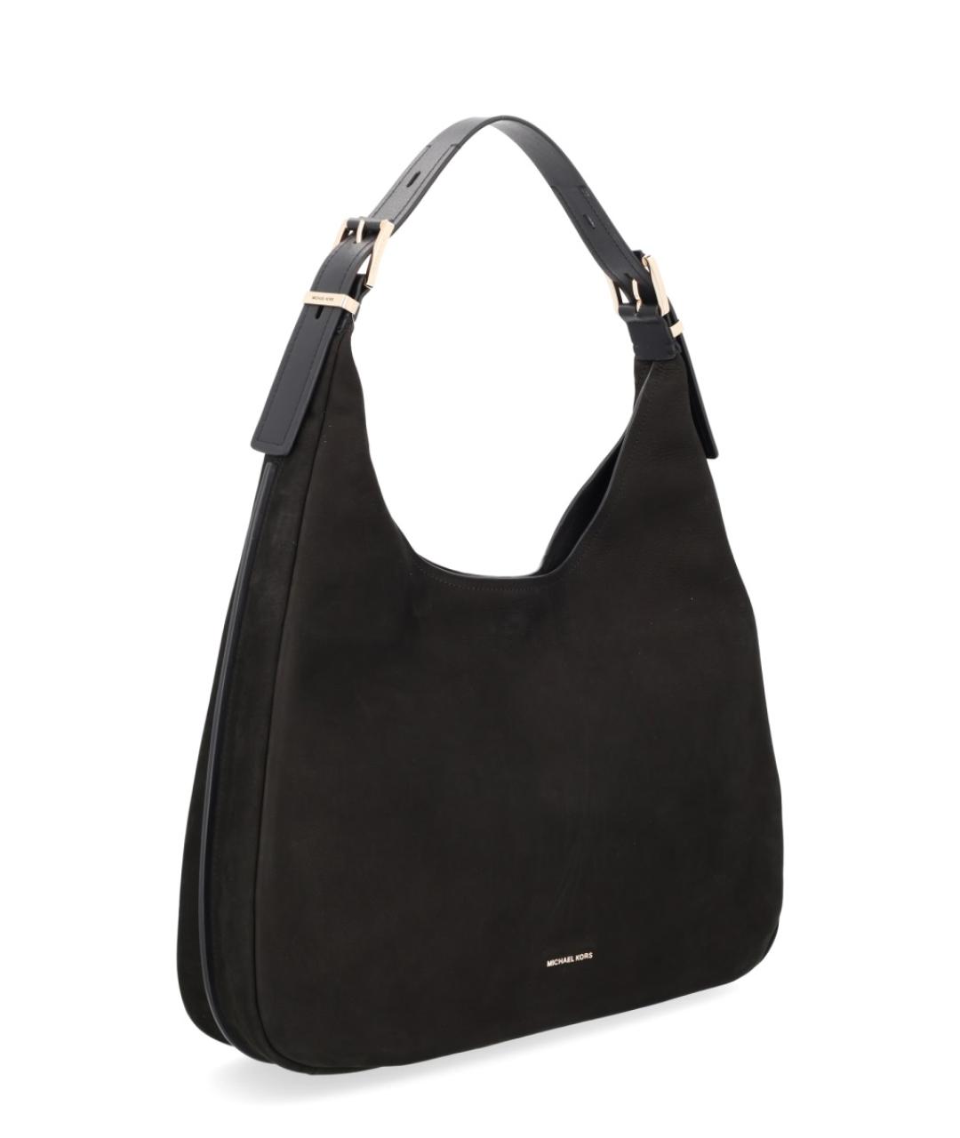 MICHAEL KORS Черная кожаная сумка через плечо, фото 3