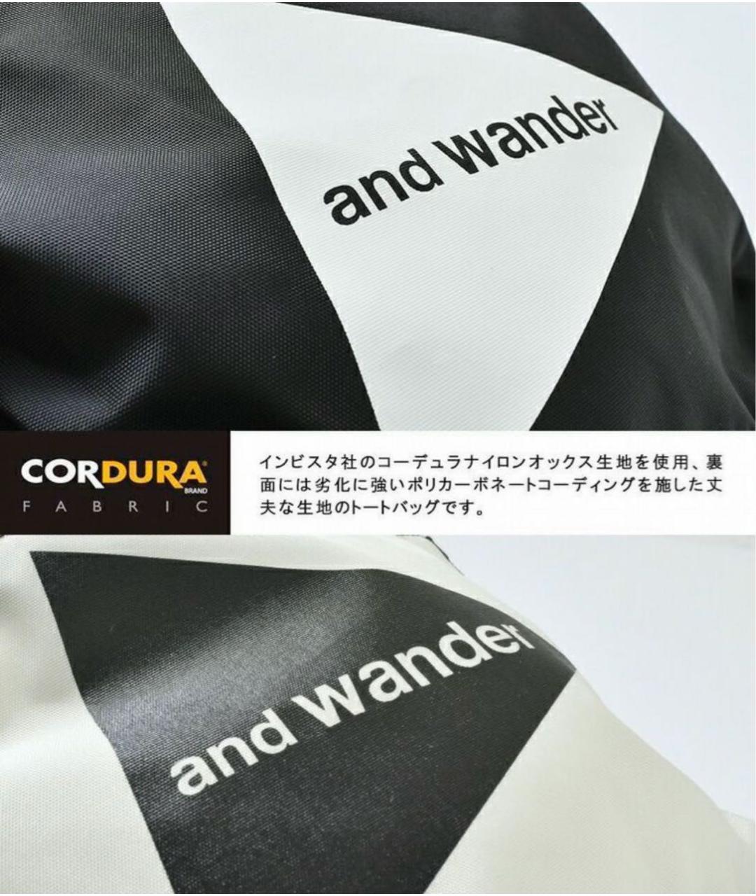 AND WANDER Черная сумка тоут, фото 6