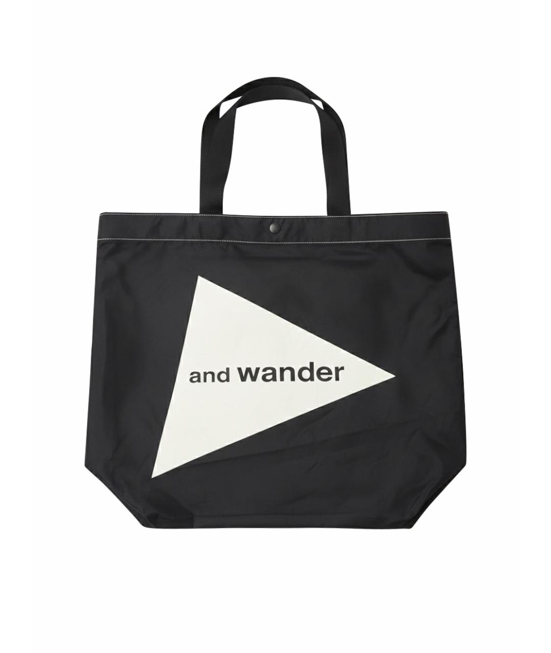 AND WANDER Черная сумка тоут, фото 1