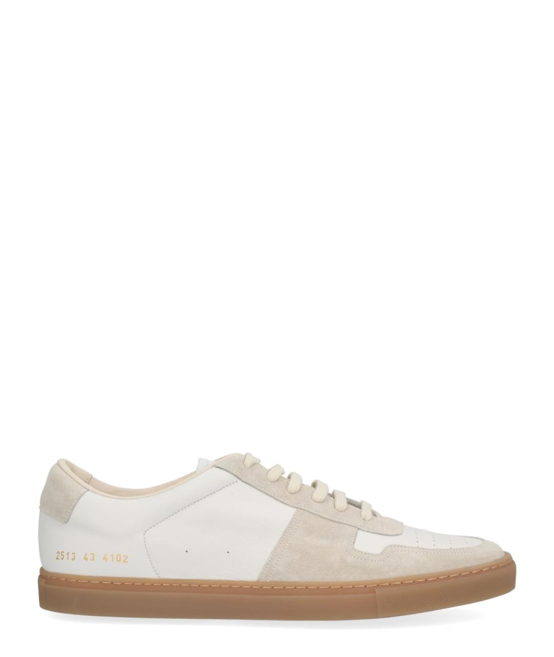 COMMON PROJECTS Белые кожаные низкие кроссовки / кеды, фото 1