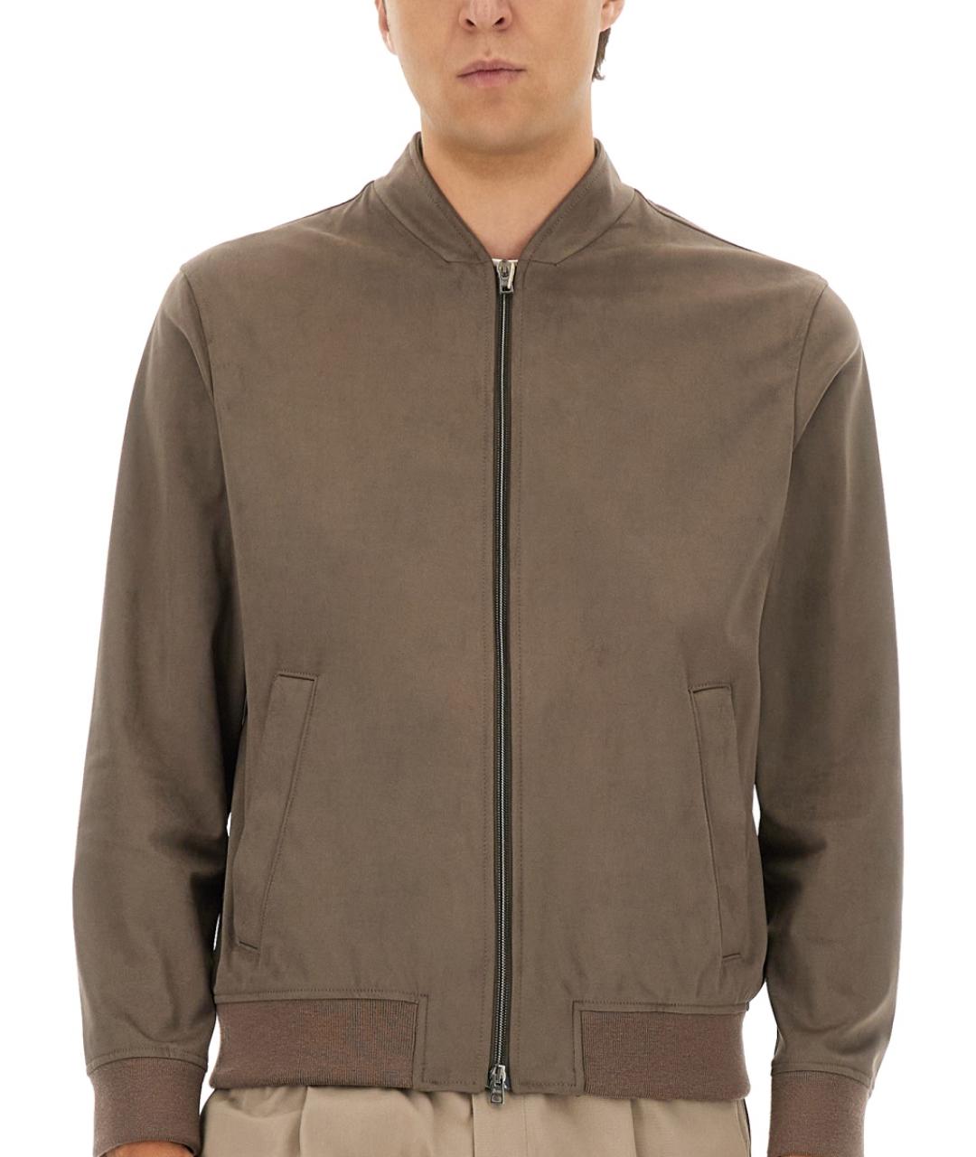 HERNO Коричневая полиэстеровая куртка, фото 4