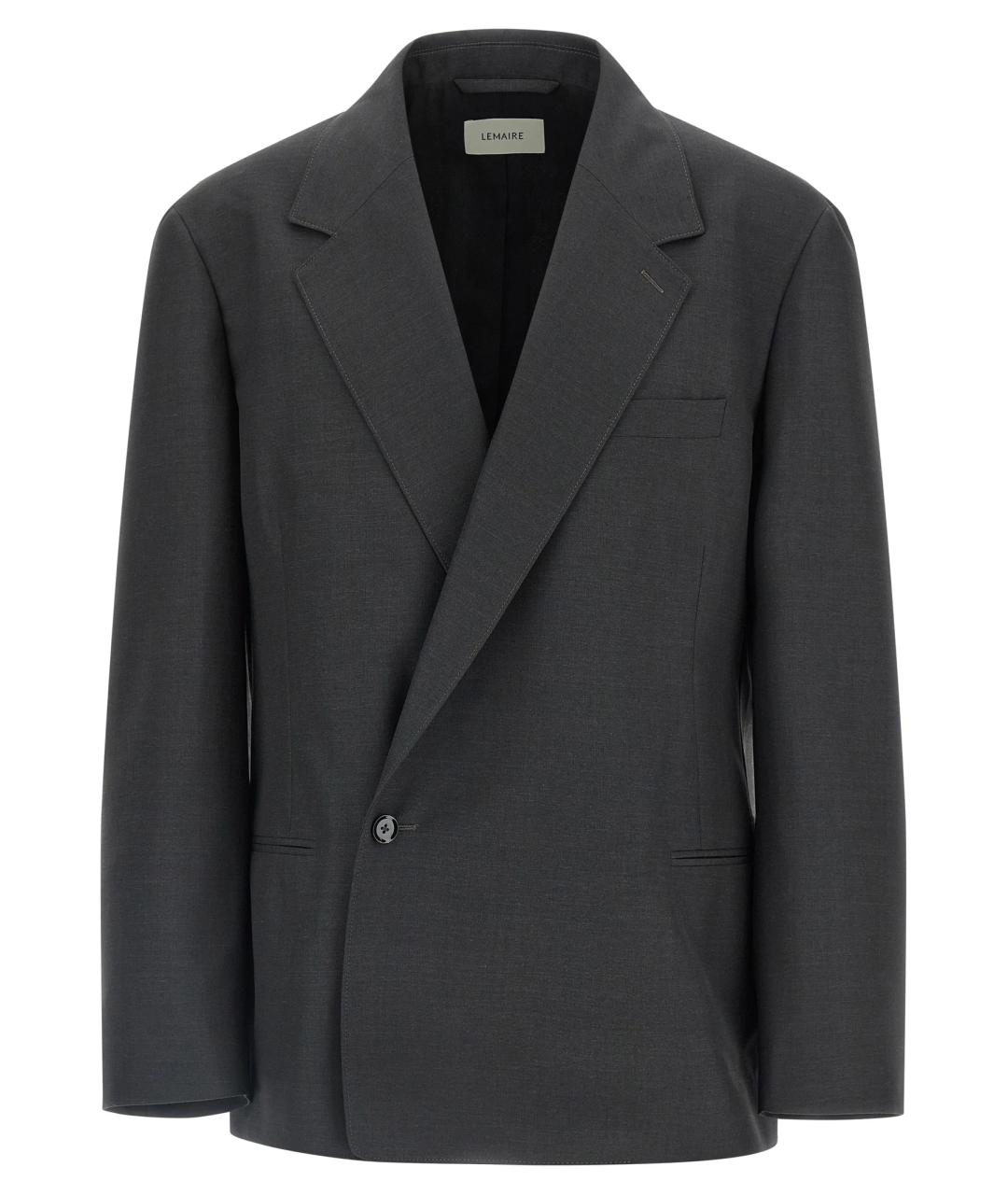 LEMAIRE Черный полиэстеровый пиджак, фото 1