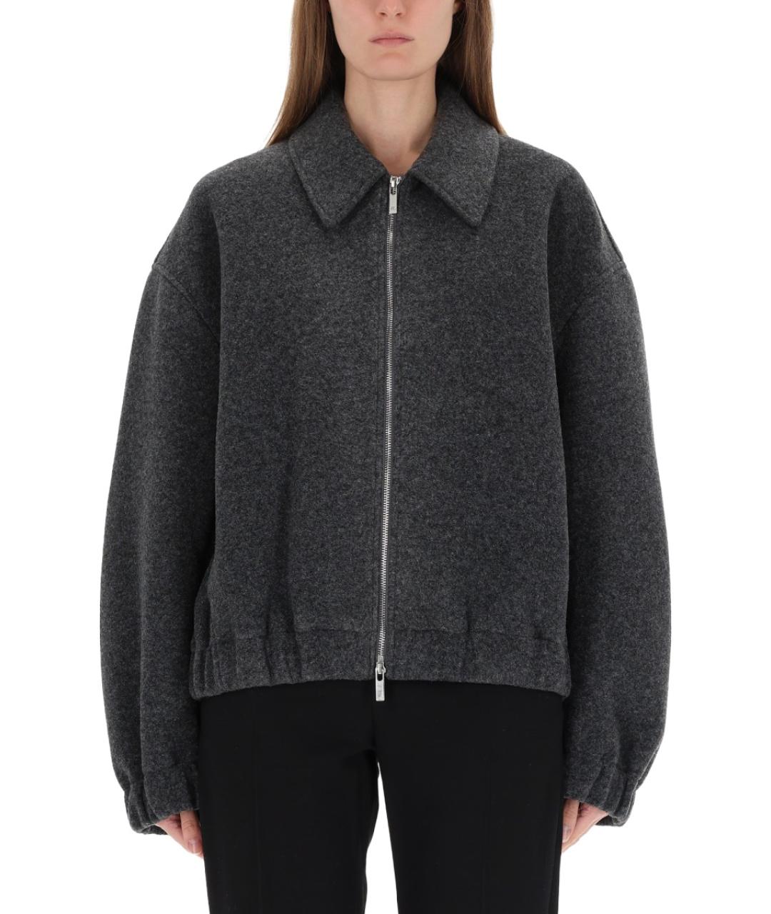 HELMUT LANG Серая полиэстеровая куртка, фото 5