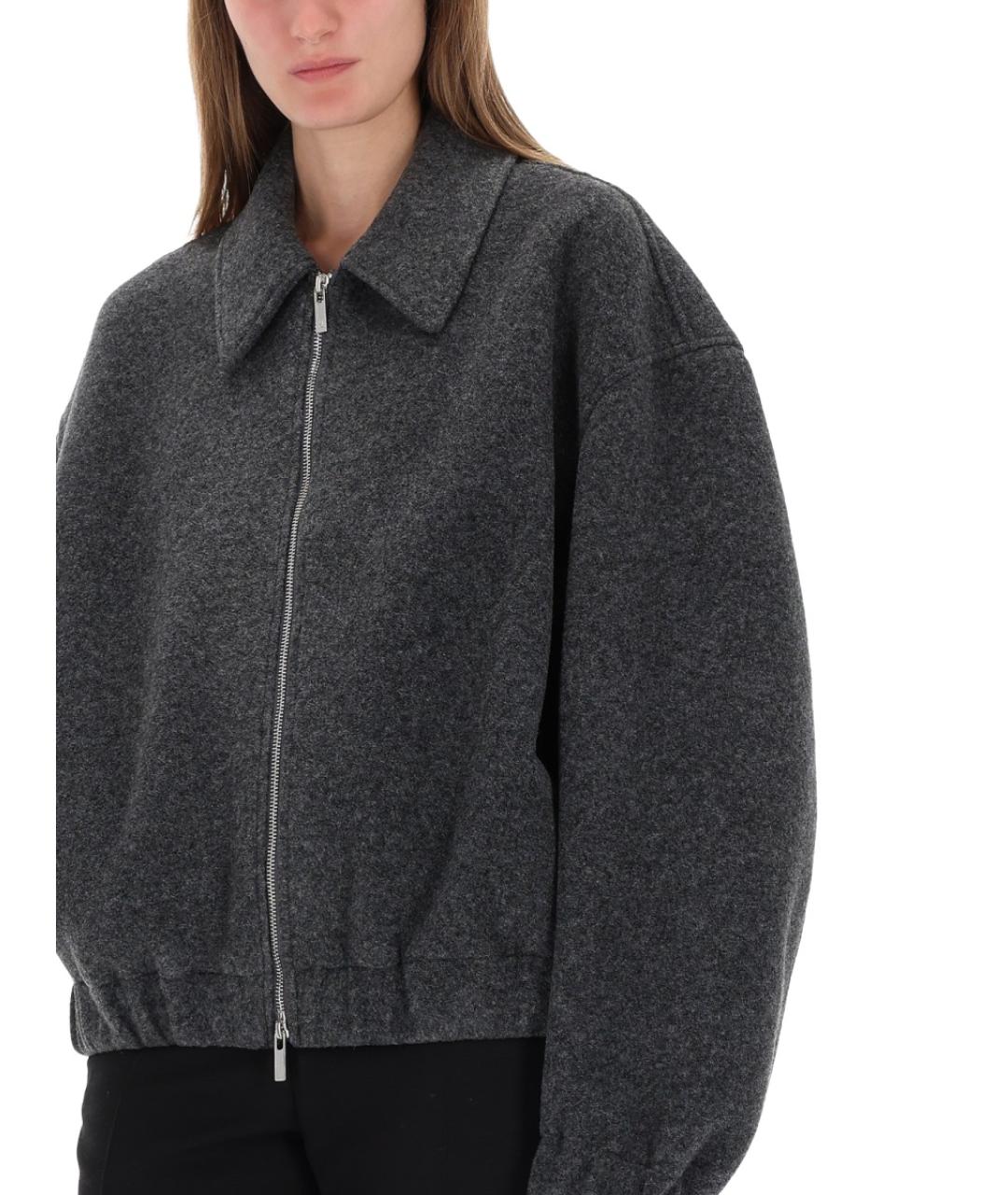 HELMUT LANG Серая полиэстеровая куртка, фото 4