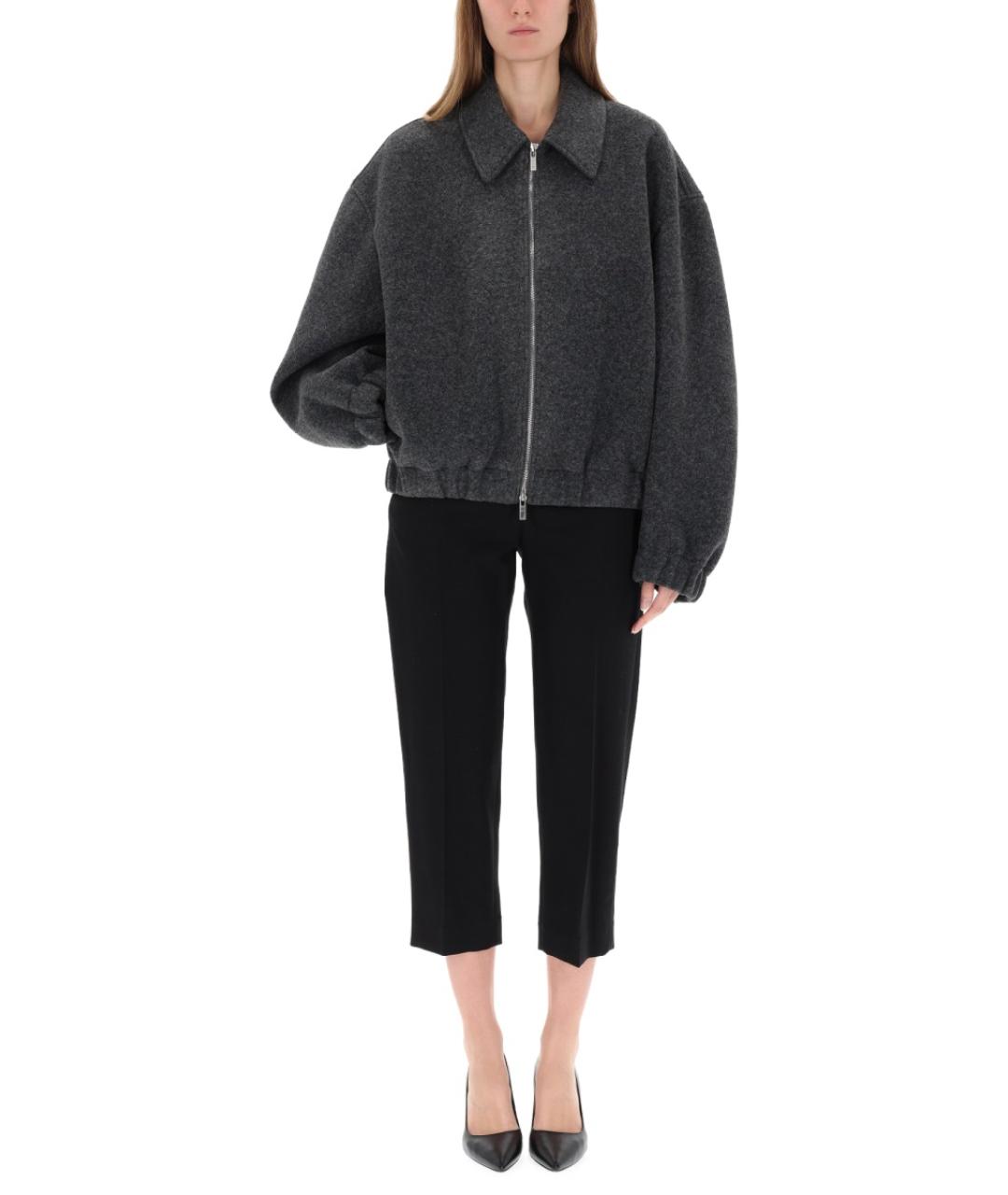 HELMUT LANG Серая полиэстеровая куртка, фото 2