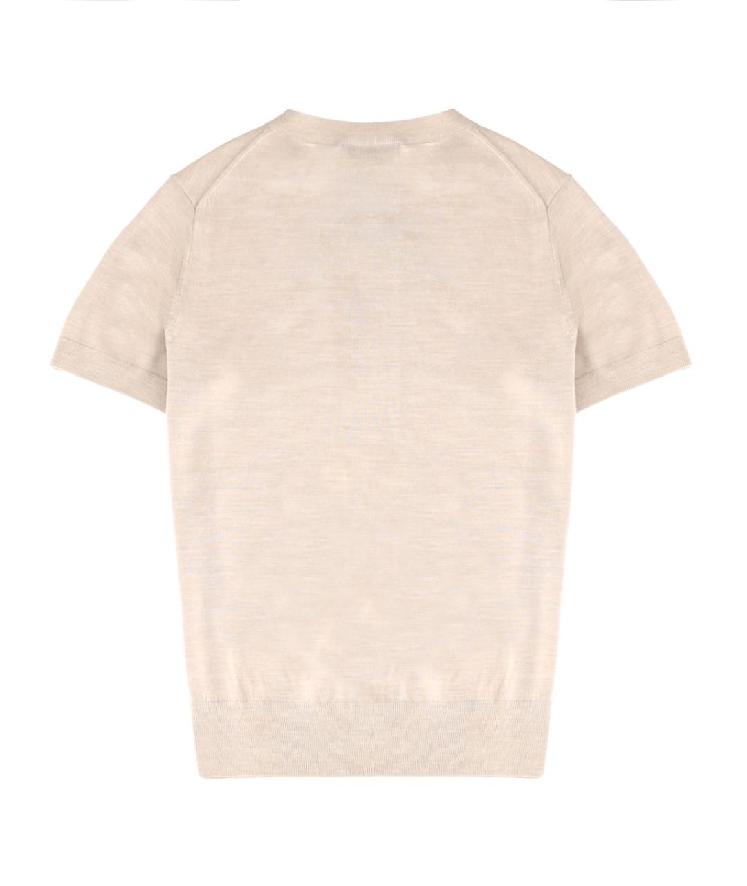 THEORY Бежевый шерстяной джемпер / свитер, фото 2