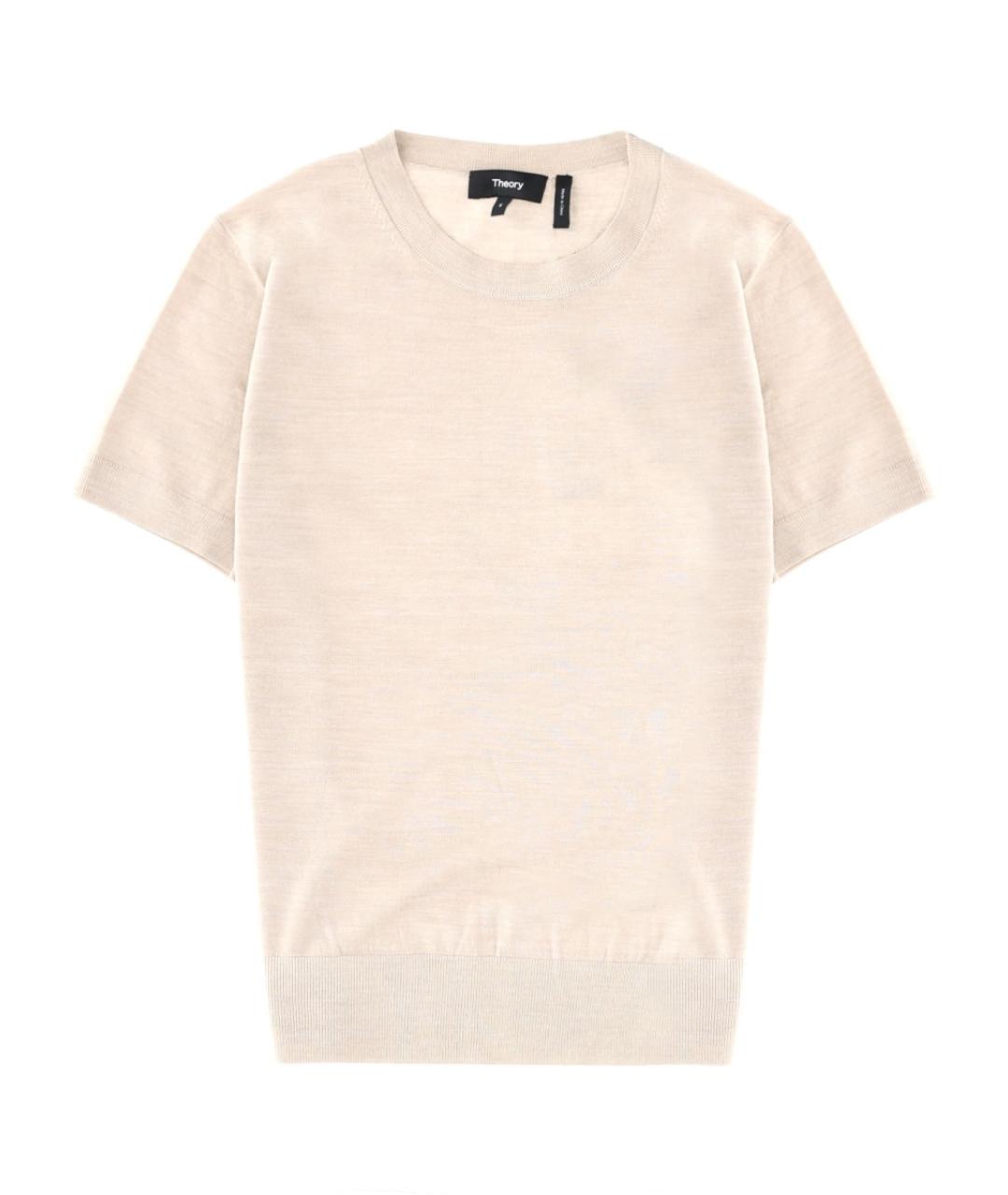 THEORY Бежевый шерстяной джемпер / свитер, фото 1