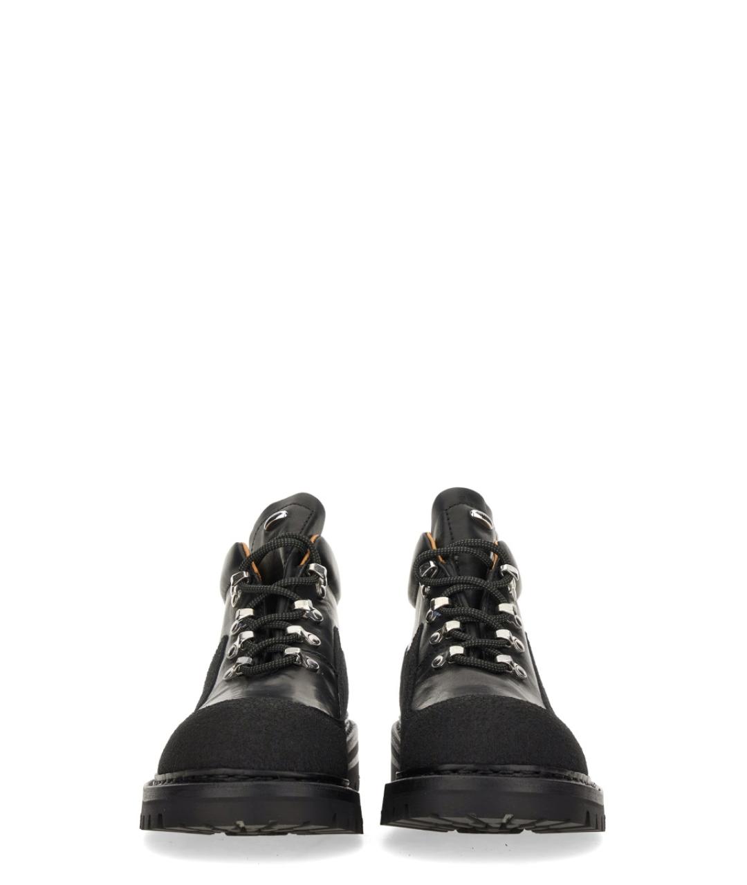 OUR LEGACY Черные кожаные низкие ботинки, фото 4
