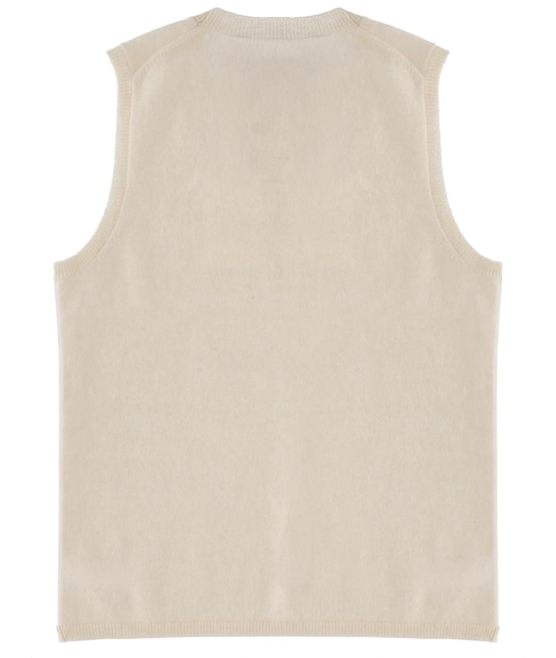 THEORY Бежевая кашемировая жилетка, фото 2