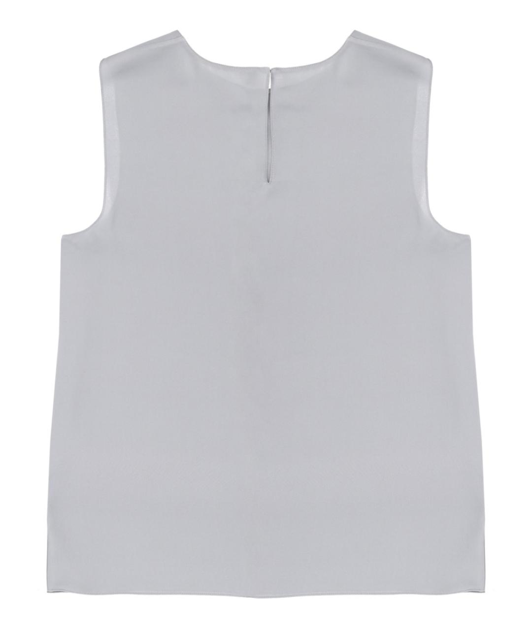 THEORY Голубая шелковая блузы, фото 2