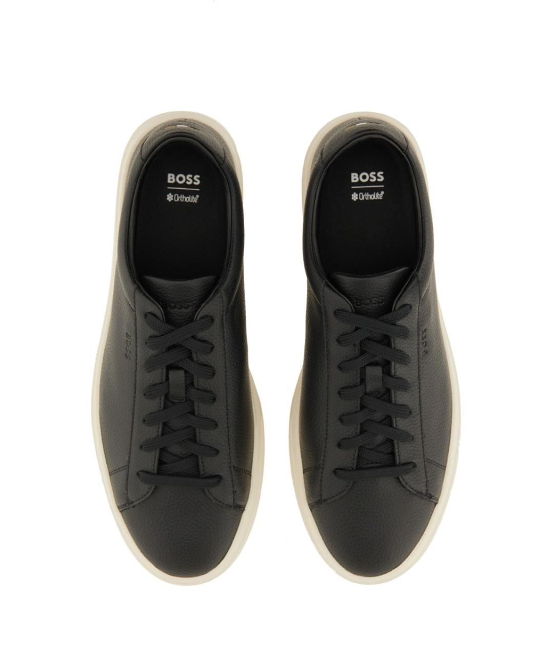 HUGO BOSS Черные низкие кроссовки / кеды, фото 6