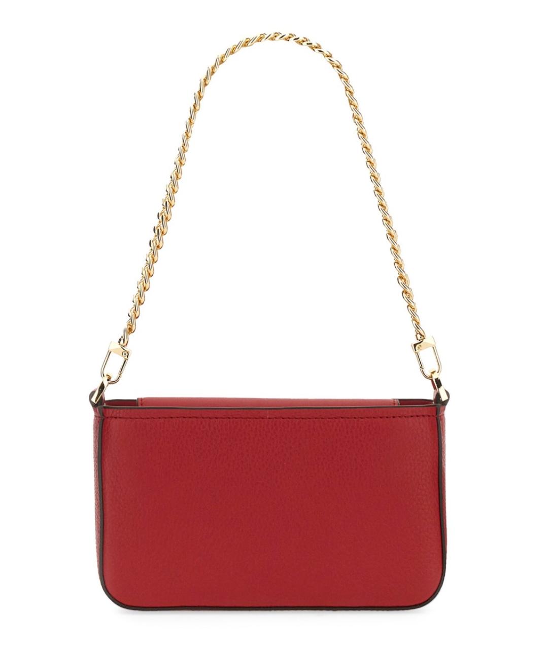 MICHAEL KORS Красная кожаная сумка через плечо, фото 2