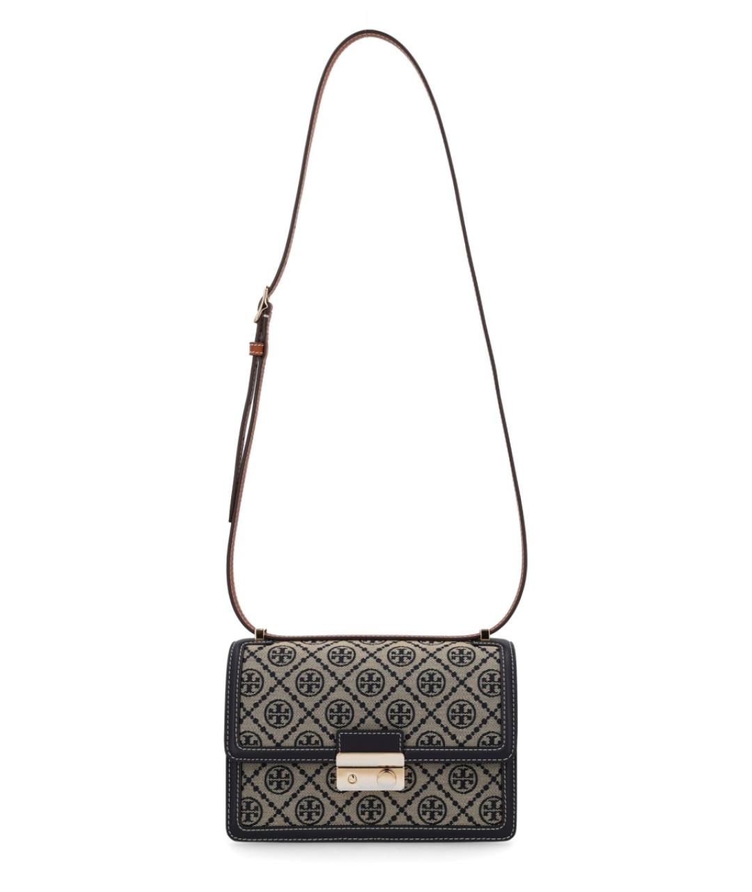 TORY BURCH Синяя хлопковая сумка через плечо, фото 1