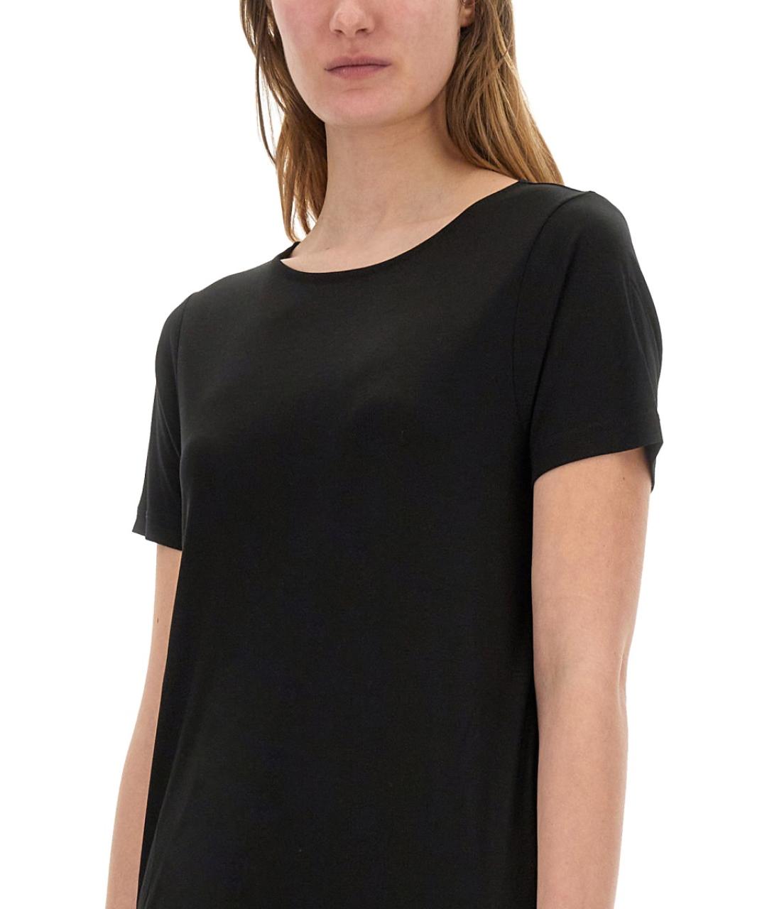 FAY Черная вискозная футболка, фото 4
