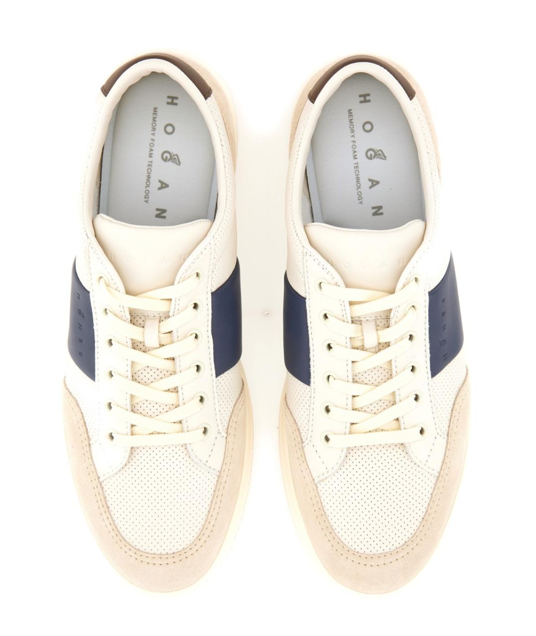 HOGAN Мульти кожаные низкие кроссовки / кеды, фото 6