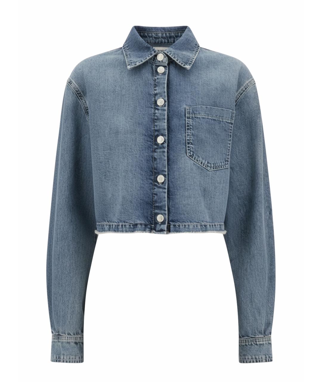 MOSCHINO JEANS Синяя хлопковая рубашка, фото 1