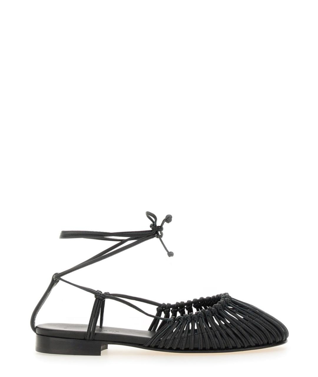 HEREU Черные кожаные балетки, фото 1