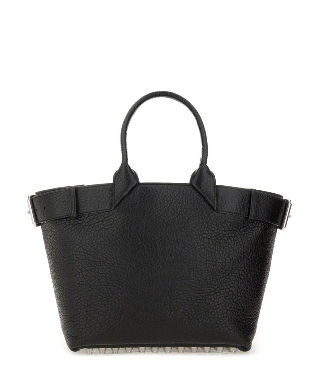 ALEXANDER WANG Черная кожаная сумка тоут, фото 2