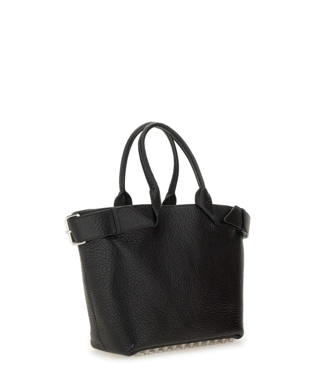 ALEXANDER WANG Черная кожаная сумка тоут, фото 3