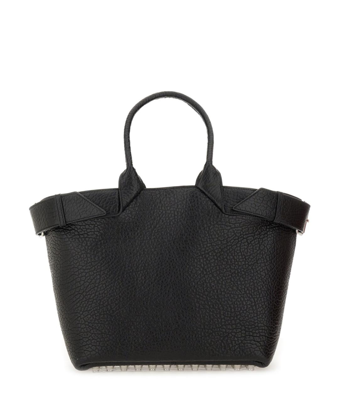 ALEXANDER WANG Черная кожаная сумка тоут, фото 1