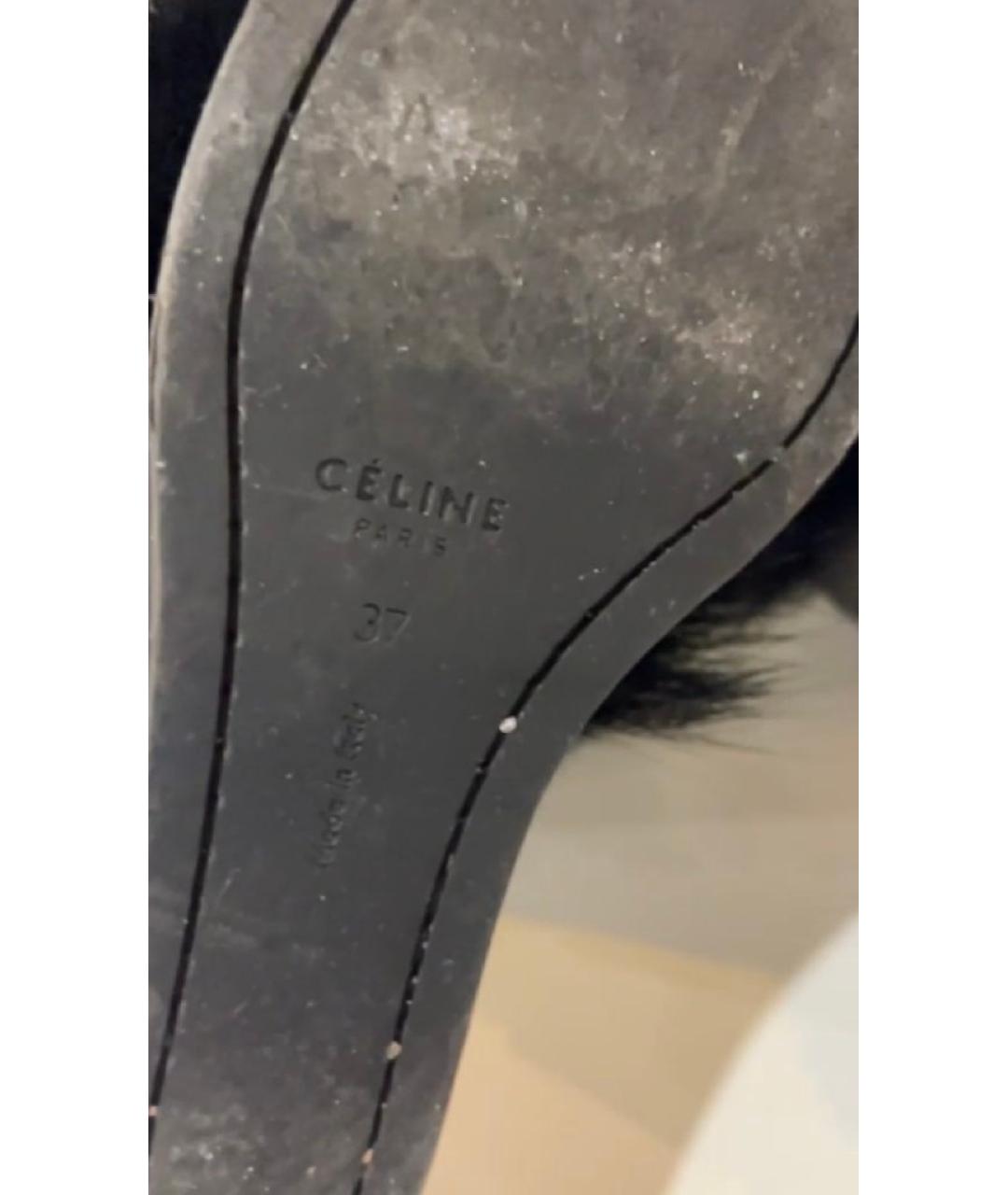 CELINE Черные сапоги, фото 5