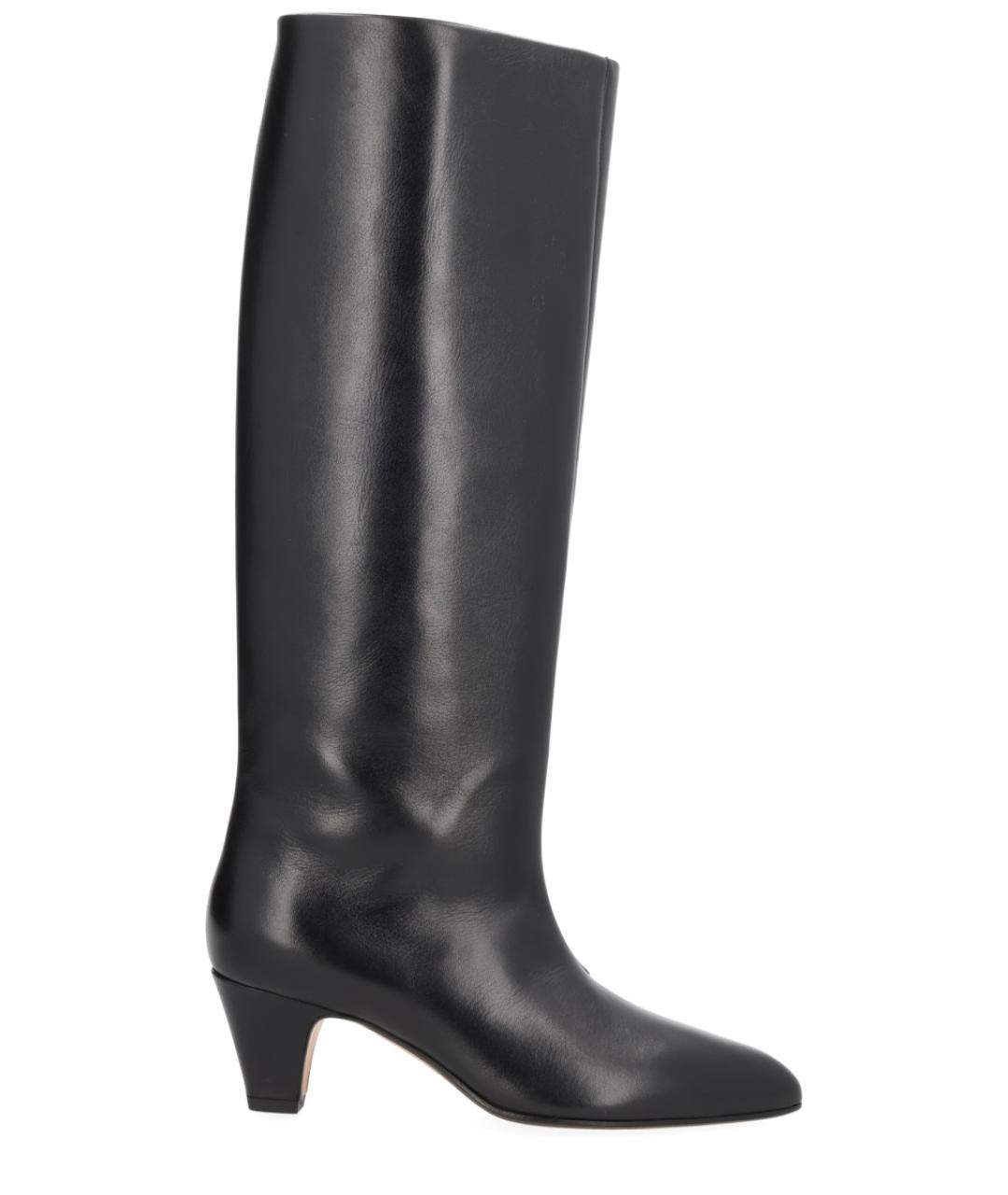 BALLY Черные кожаные сапоги, фото 1