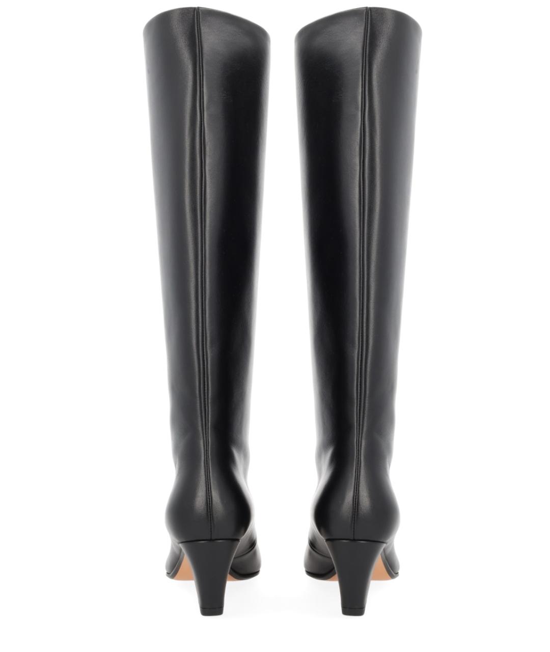 BALLY Черные кожаные сапоги, фото 4