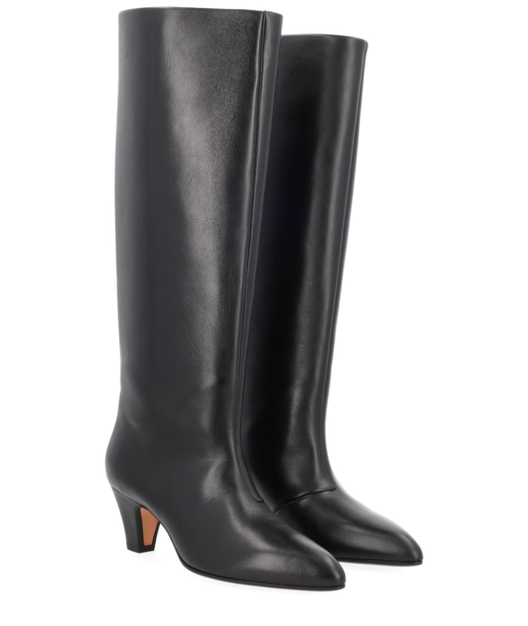 BALLY Черные кожаные сапоги, фото 2